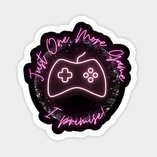 Just One More Game I Promise! Girl Gamer Sticker